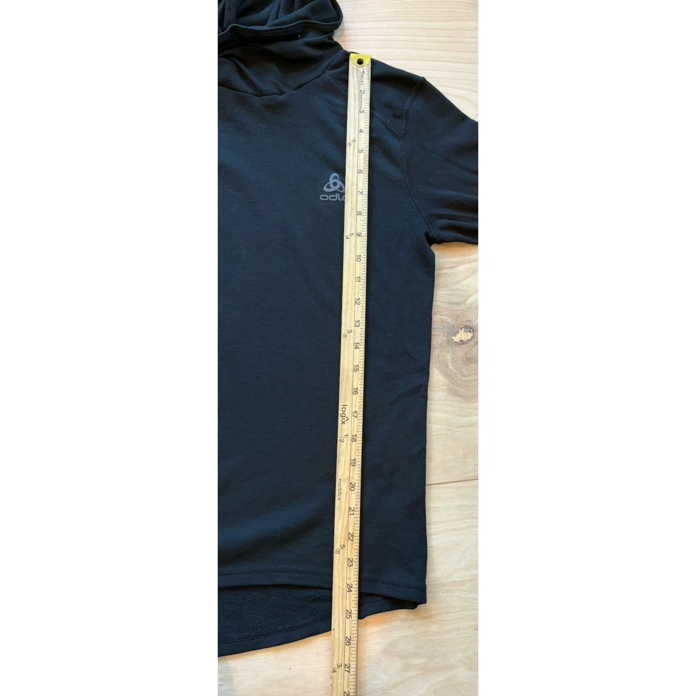 Odlo The Active Warm Baselayer With Facemask Black Lightweight Running Hoodie S - Picture 6 of 7